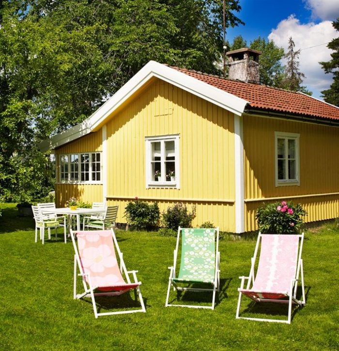 Покраска летнего домика